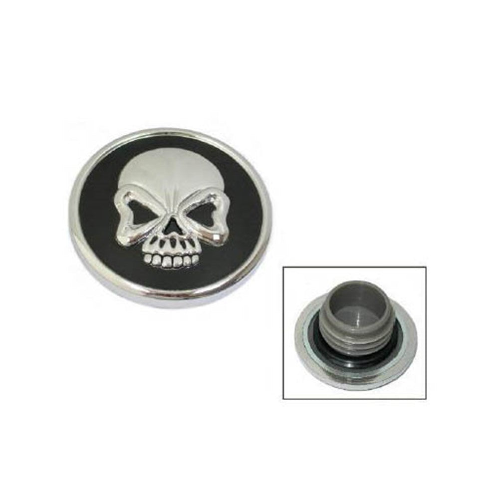 ZODIAC GASCAP R/H VENTED SKULL BLK/CHR 1984-96