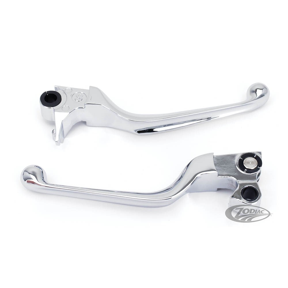 ZODIAC LEVER SET WIDE STYLE 2007 SOFTAILS CHROME