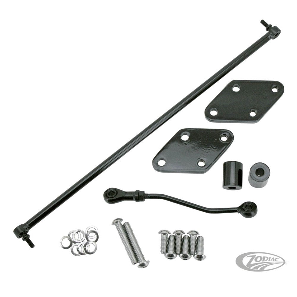 ZODIAC (XL) 04- REDUCED REACH FOOTPEG KIT BLK