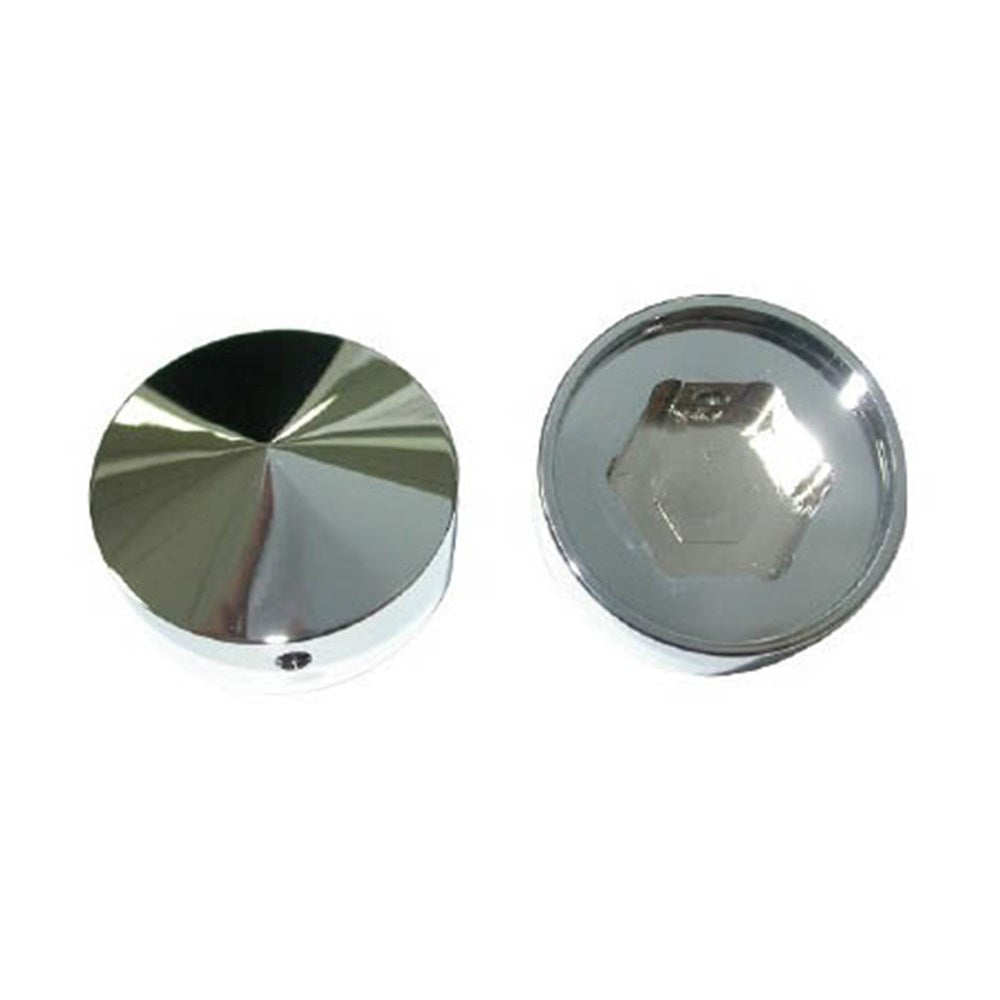 ZODIAC POINTED STEM NUT COVER CHROME ALUM