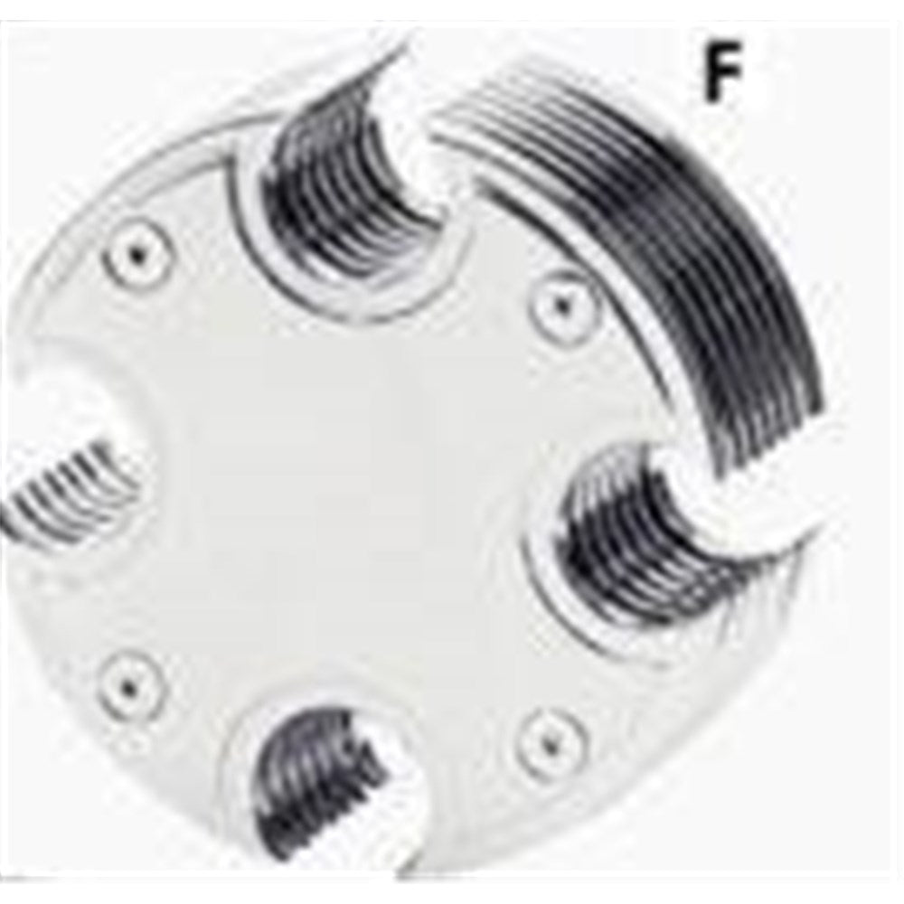 ZODIAC AIRCLEANER ROUND CROSS BILLET CHR