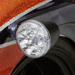 ZODIAC BLK PATHFINDER AMBER AND RED LED REAR LIGHT