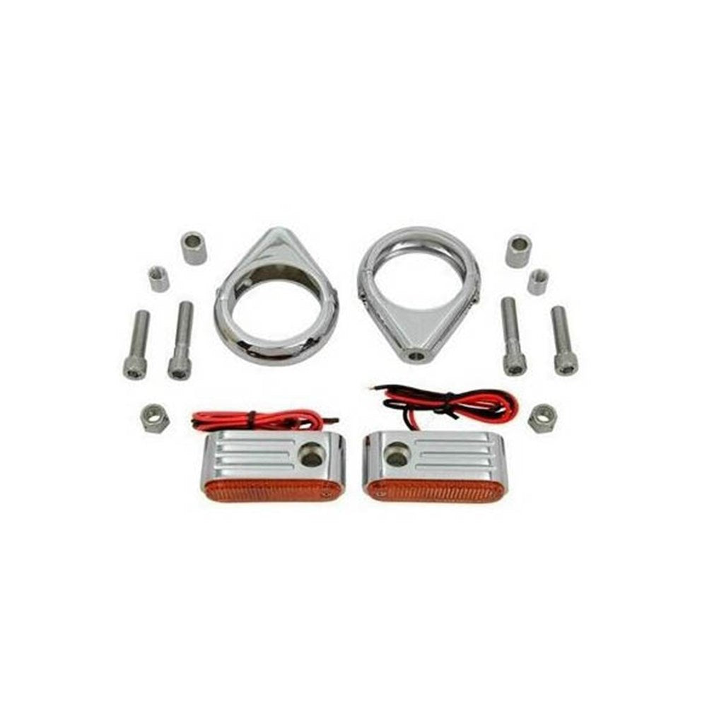 ZODIAC RADIAL INDICATOR /CLAMP SET 49MM CHROME