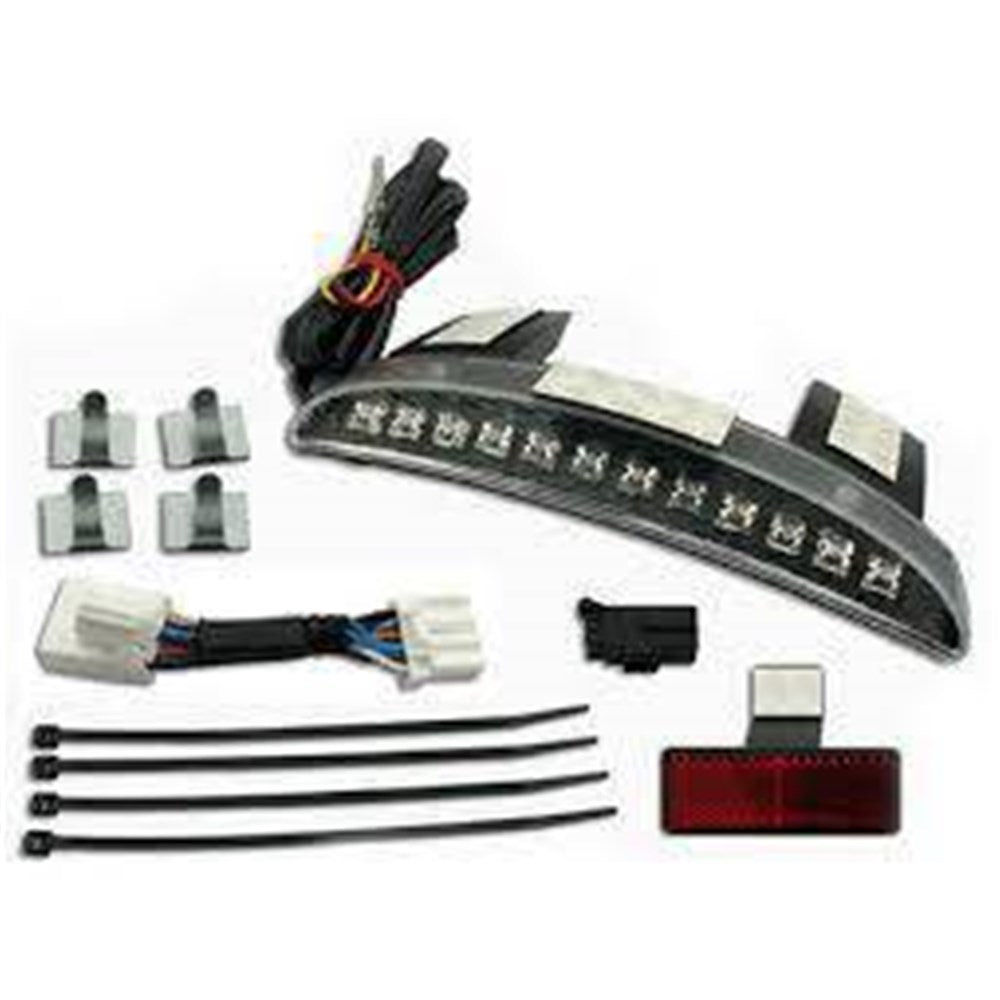 ZODIAC REVOX CHOPPED FENDER EDGE LED SMOKED LIGHT KIT 04-13 XL883/1200N XL1200V/X