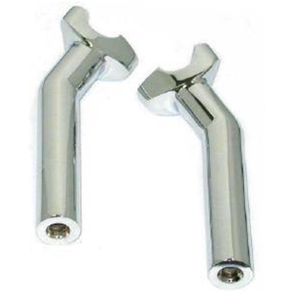 ZODIAC CUSTOM PULLBACK RISERS 6.5 INCH CHROME – Joe Rascal Harley