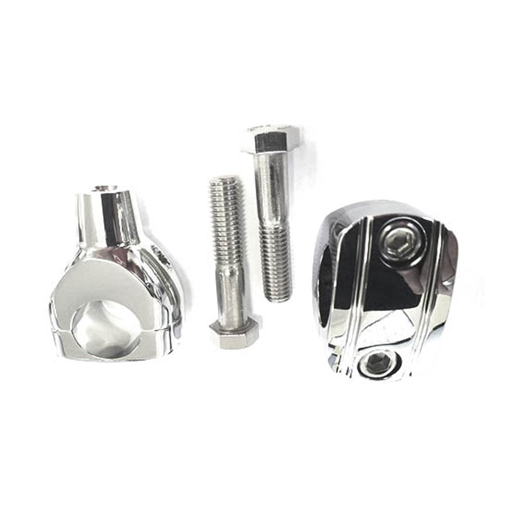 ZODIAC RISER SET GTR CHROME 1.25 INCH BARS 4 INCH HIGH