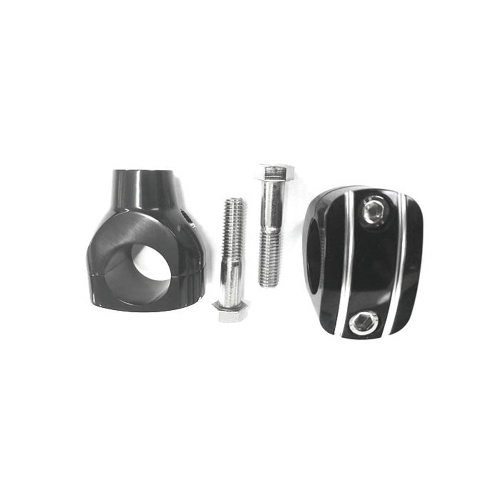 ZODIAC RISER SET GTR BLK 1.25 INCH BARS 4 INCH HIGH