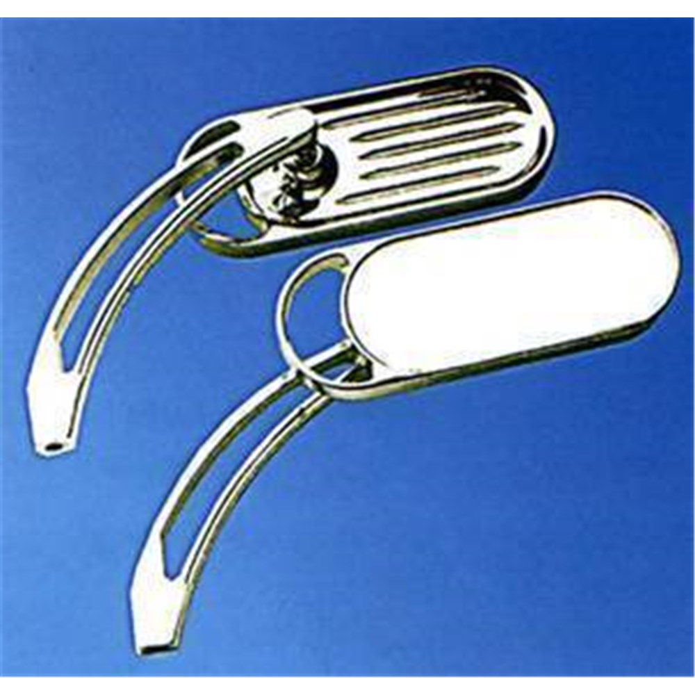 ZODIAC VISION MIRROR W/BILLET GROOVED (RIGHT)