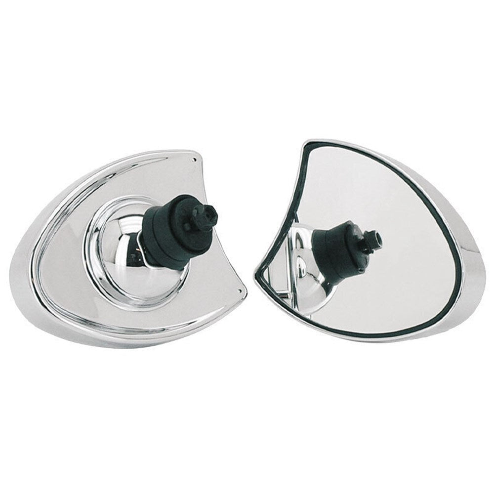 ZODIAC MIRROR SET W/LED FAIRING FLHT 96 ON CHR