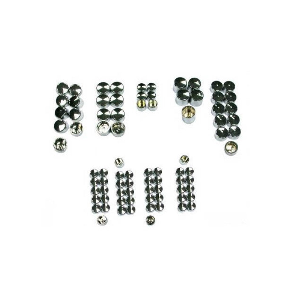 ZODIAC BOLT COVER KIT SPORSTER 86-03 74 Pcs BLK