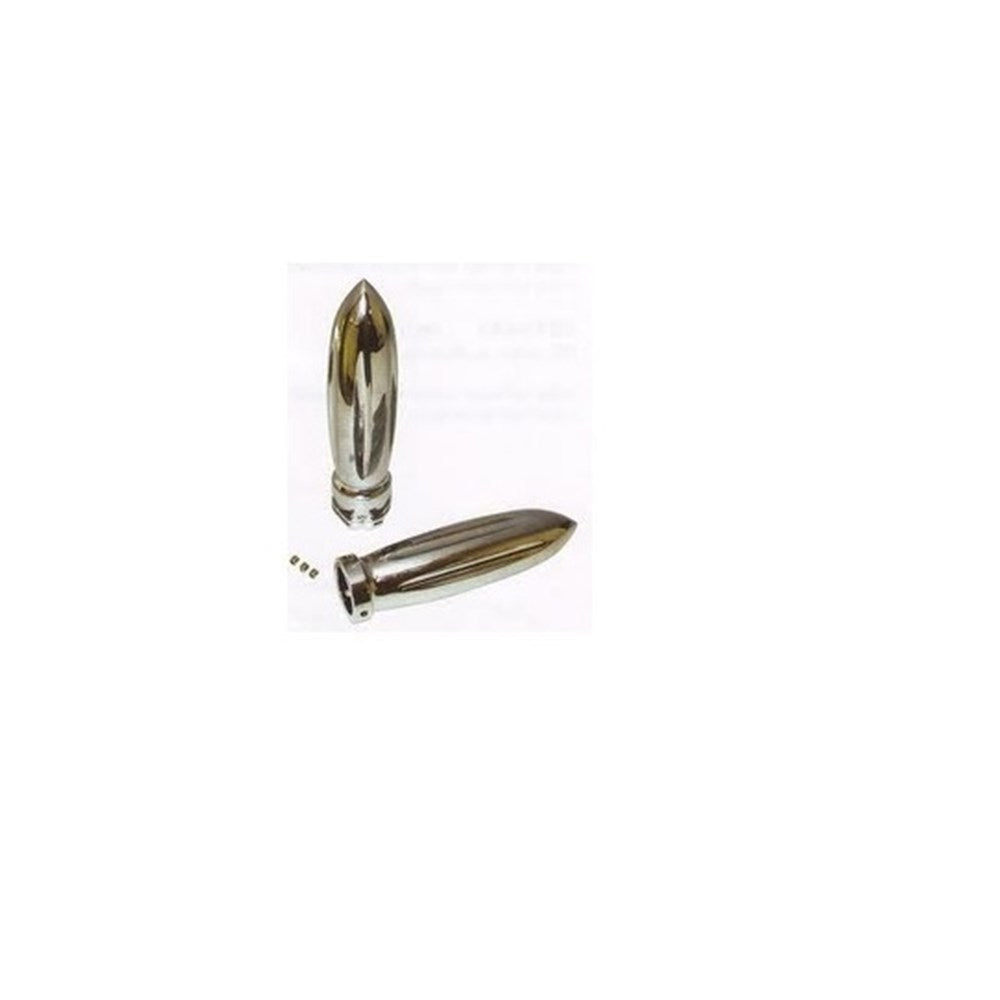 ZODIAC GRIPS ROCKET STYLE CHR BILLET