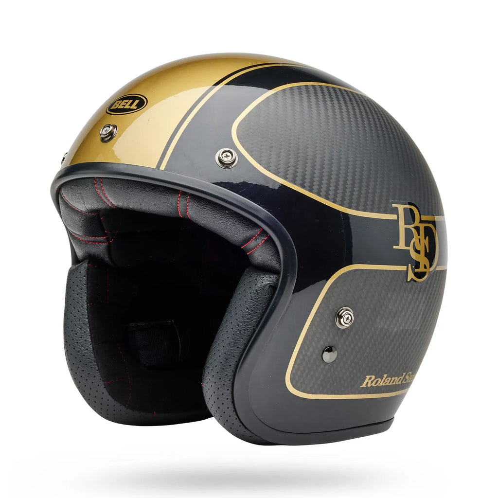 Bell Helmets - CUSTOM 500 CARBON Roland Sands Designs Player - Gloss Black/Gold