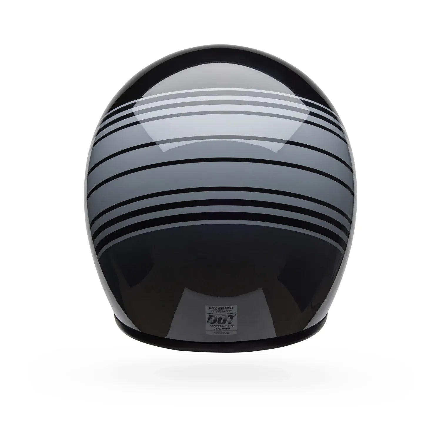 Bell Helmets – Custom 500 Edge Open Face Helmet – Gloss Metallic Black/Grey