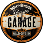 HARLEY-DAVIDSON GENUINE BAR & SHIELD GARAGE WALL CLOCK
