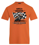 Harley-Davidson Carving Racing Tee – Texas Orange | Exclusive Joe Rascal Back Print