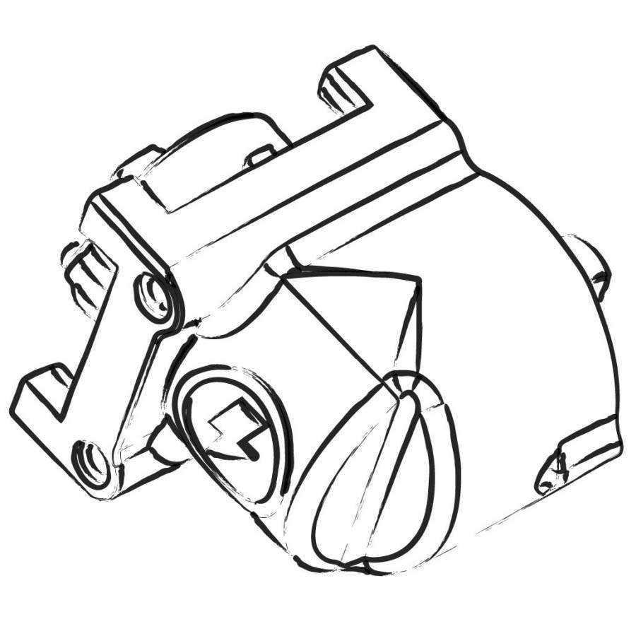 STACYC 90deg Gearbox Housing - 12 & 16 Edrive