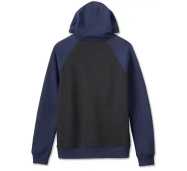 Harley-Davidson Men's Staple Raglan Hoodie - Black Colourblock