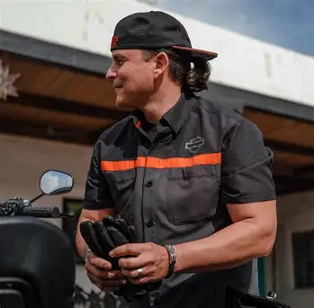 Harley-Davidson Men's H-D TECH Vented Shirt - Asphalt & Black