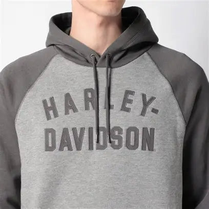 Harley-Davidson Men's Hoodie - Grey Heather Colourblock