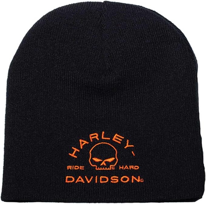Harley-Davidson Zone Willie G Skull Embroidered Beanie - Black