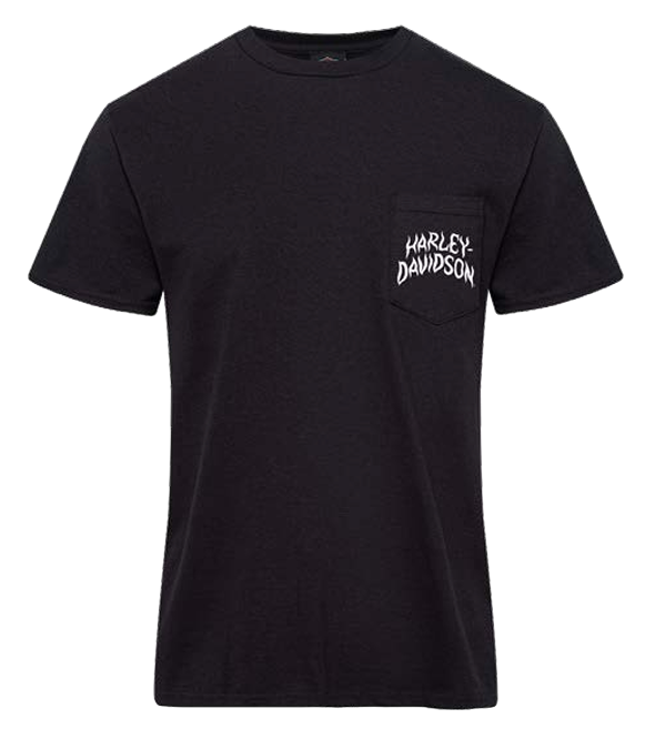 Harley-Davidson Fury Pocket Tee – Black | Exclusive Joe Rascal Back Print
