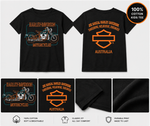 Harley-Davidson Youth Glow Tee – Black | Neon Bike Graphic