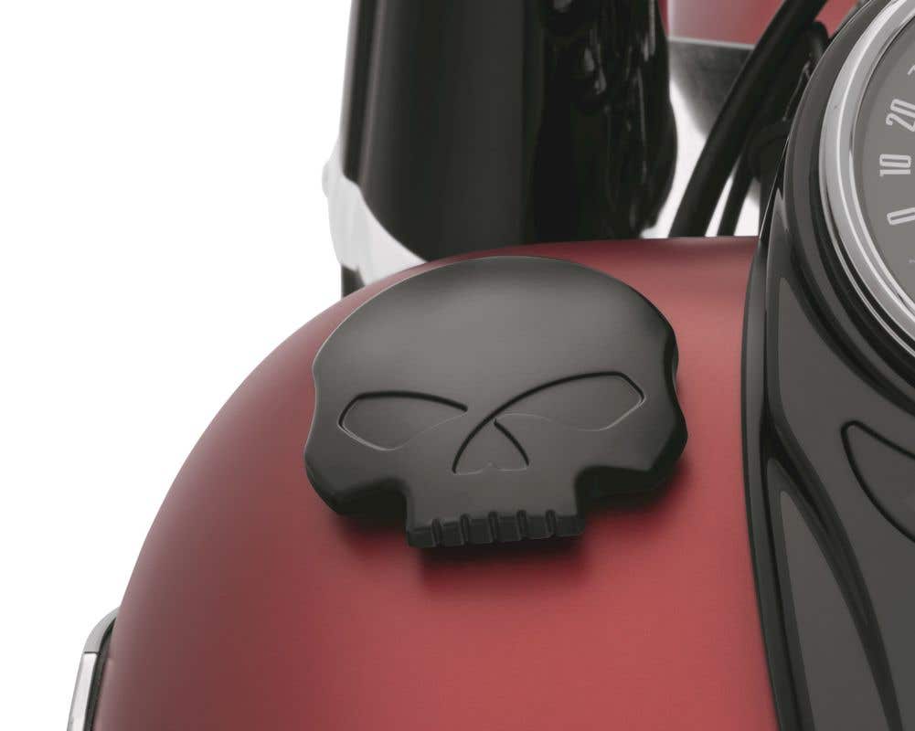 HARLEY-DAVIDSON SKULL LEFT SIDE DECORATIVE TANK TRIM