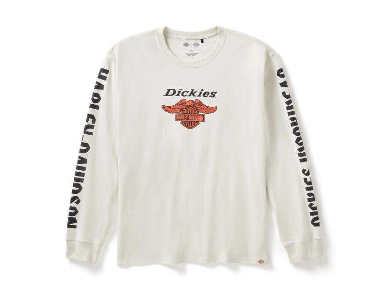 HARLEY-DAVIDSON MENS DICKIES X H-D HEAVYWEIGHT LS EAGLE TEE