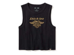 HARLEY-DAVIDSON WOMENS DICKIES X H-D RACERBACK CROPPED EAGLE TANK