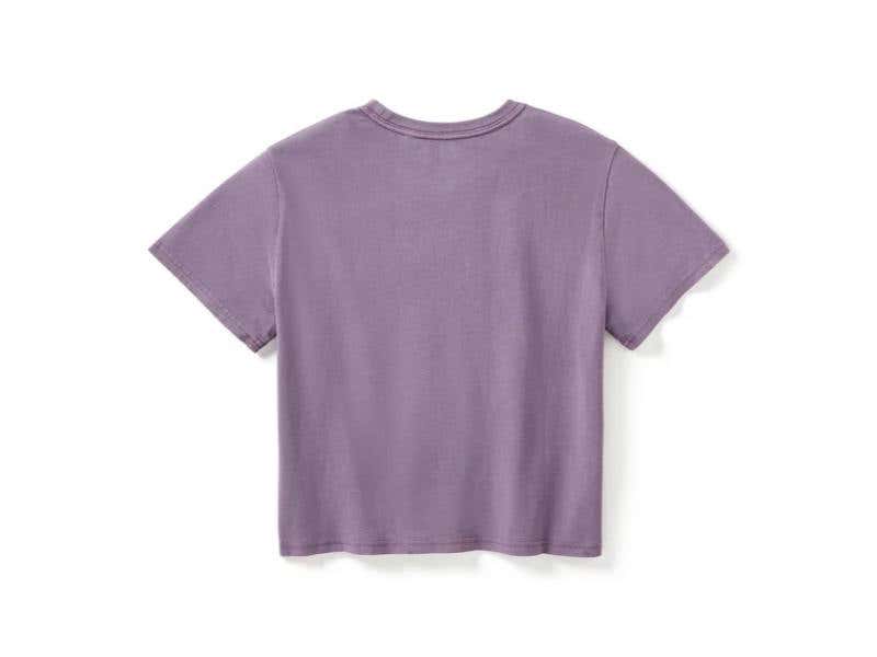 HARLEY-DAVIDSON WOMENS DICKIES X H-D FLAMING EAGLE BOXY CROP TEE