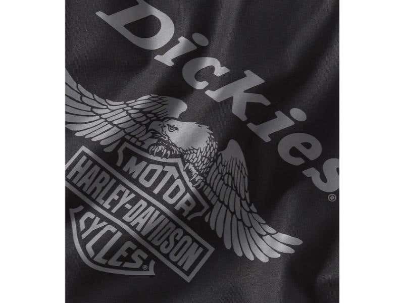 HARLEY-DAVIDSON WOMENS DICKIES X H-D EAGLE CROPPED WORK SHIRT