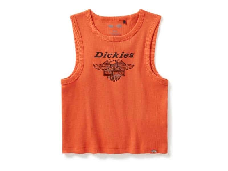 HARLEY-DAVIDSON WOMENS DICKIES X H-D RACERBACK CROPPED EAGLE TANK