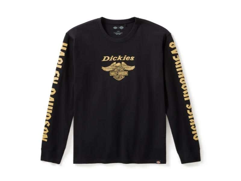 HARLEY-DAVIDSON MENS DICKIES X H-D HEAVYWEIGHT LS EAGLE TEE