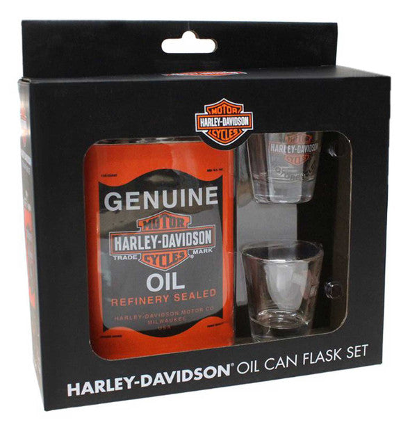 Harley-Davidson H-D Oil Can Flask Set