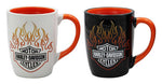 Harley-Davidson Bar & Shield Flames Colour Changing Mug Set