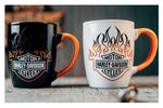 Harley-Davidson Bar & Shield Flames Colour Changing Mug Set