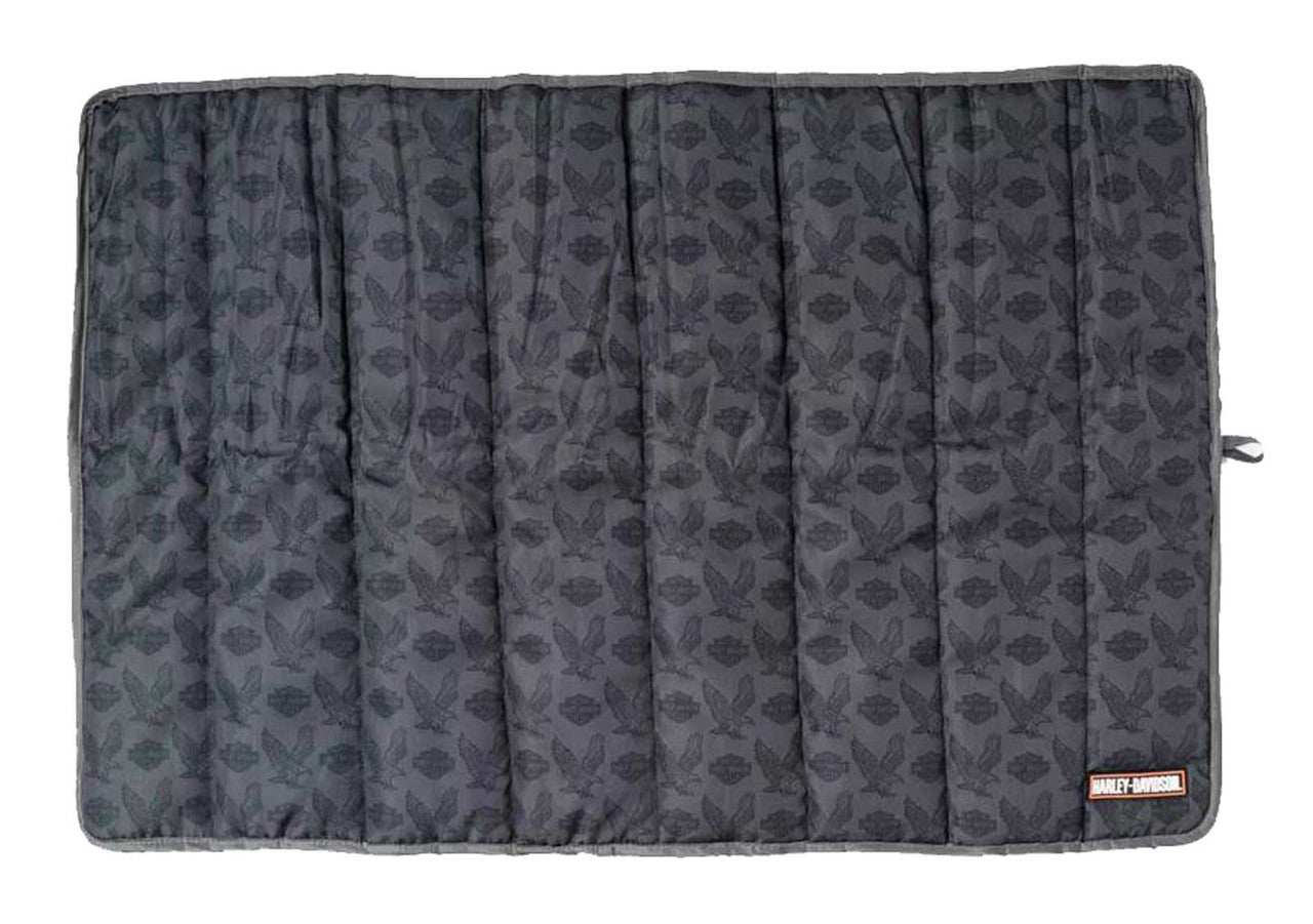 Harley-Davidson Repeat Bar & Shield Eagle Pet Travel Bed