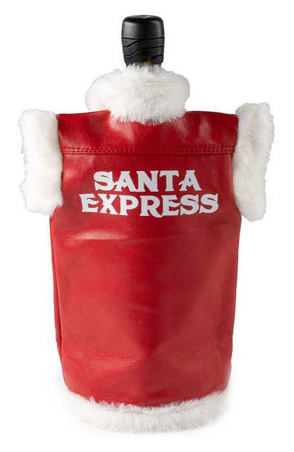 Harley-Davidson – Biker Santa Fur Trim Vest Insulated Wine Bottle Cooler