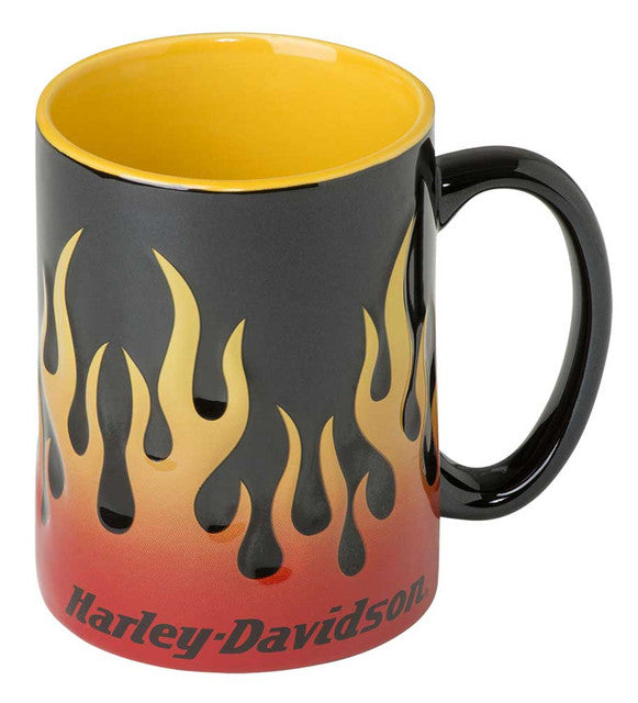 Harley-Davidson Sculpted Flames Mug