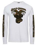 Harley-Davidson Interlude Long Sleeve Tee – White | Exclusive Joe Rascal Back Print