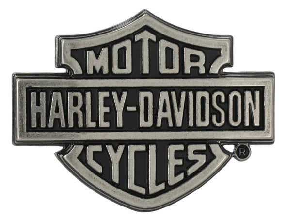 Harley-Davidson Bar & Shield Logo Belt Buckle – Silver Nickel Finish