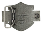 Harley-Davidson Bar & Shield Logo Belt Buckle – Silver Nickel Finish