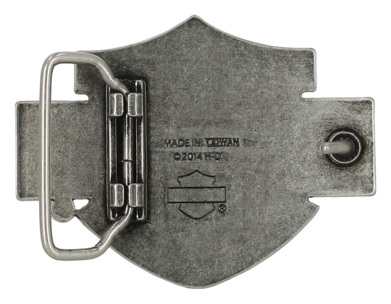 Harley-Davidson Bar & Shield Logo Belt Buckle – Silver Nickel Finish