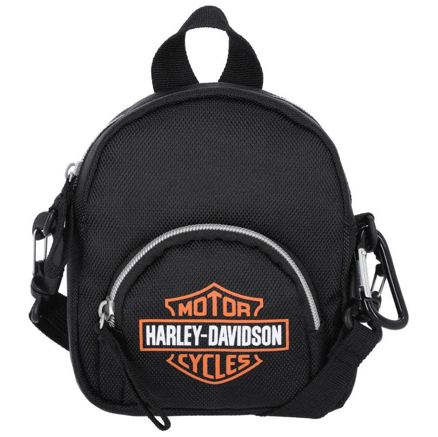 Harley-Davidson Bar & Shield Convertible Mini Backpack – Black