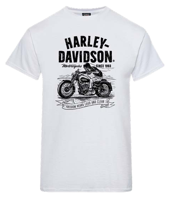 Harley-Davidson Relay Tee – White | Exclusive Joe Rascal Back Print
