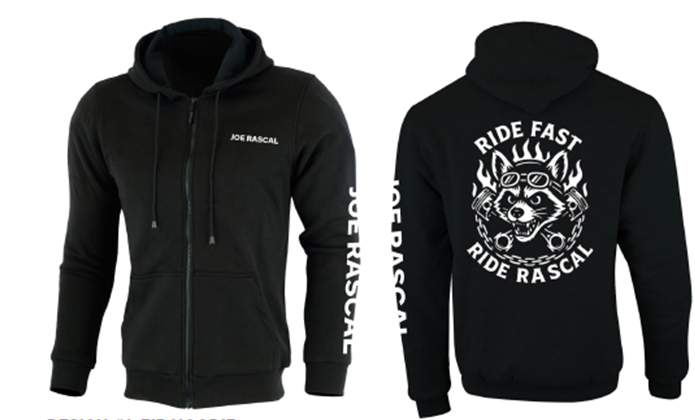Joe Rascal Holdings Joe Rascal Kevlar® Zip-Through Riding Hoody – Black – Ride Fast Ride Rascal