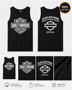 Harley-Davidson Men’s Bar & Shield Logo Tank – Black | Exclusive Joe Rascal Back Print