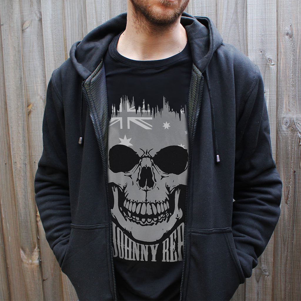 Johnny Reb 'Aussie Skull' T-Shirt