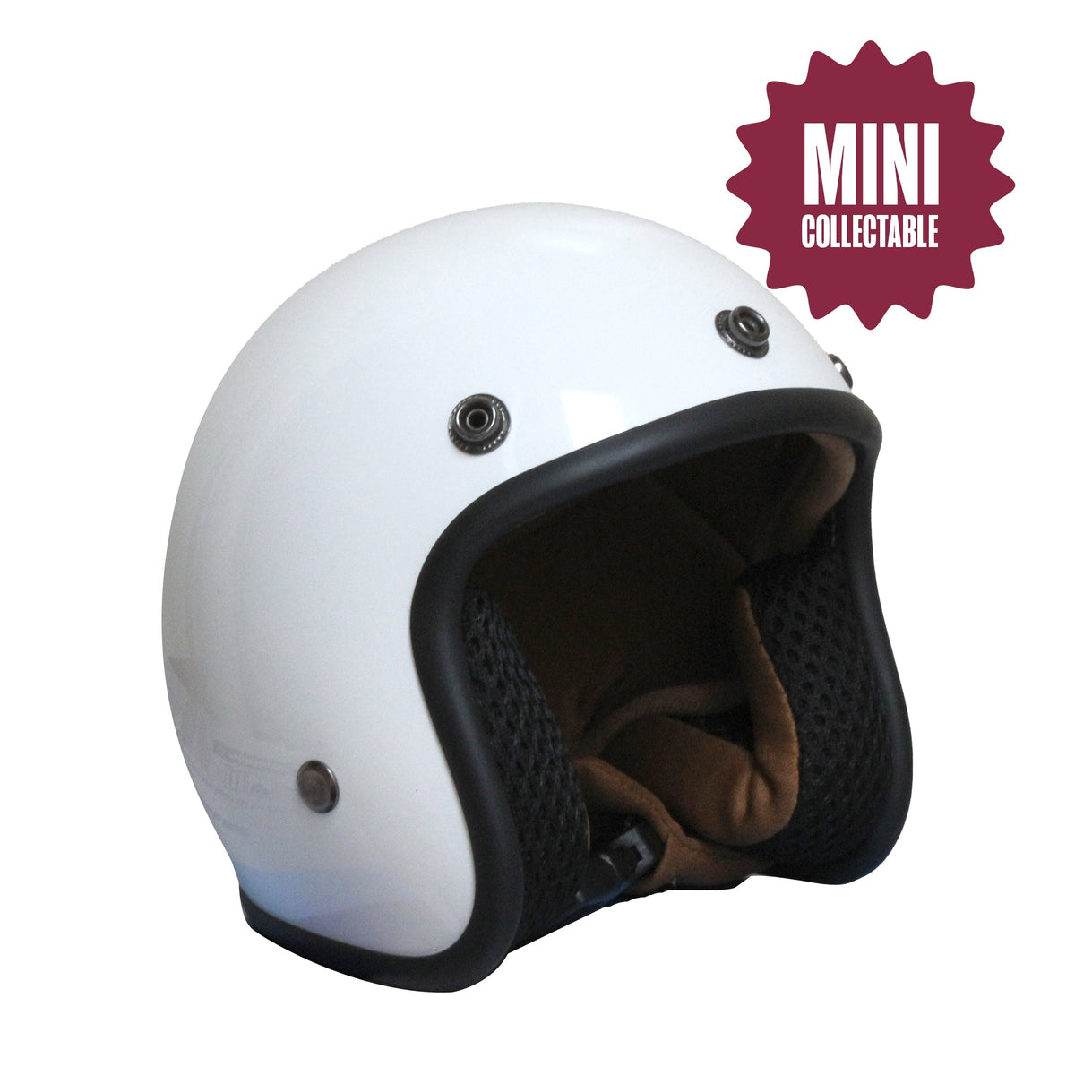 Johnny Reb Mini Helmet Collectable - The OG White - Gloss White - product image 1